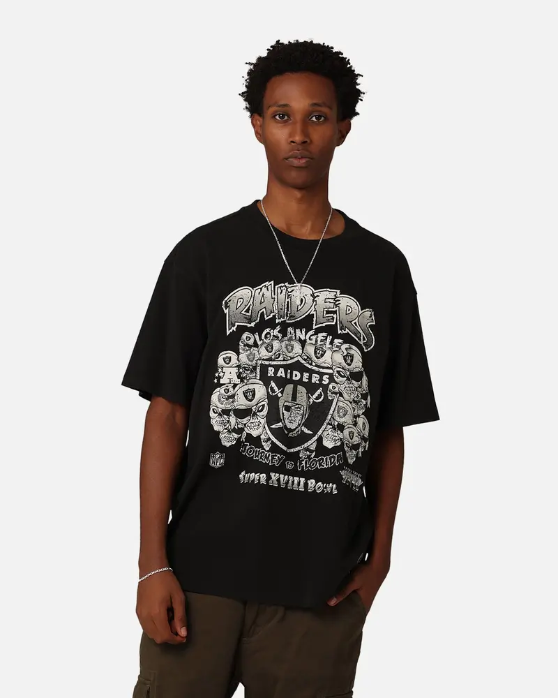 Mitchell & Ness Los Angeles Raiders Journey To Florida T-Shirt Faded Black 1