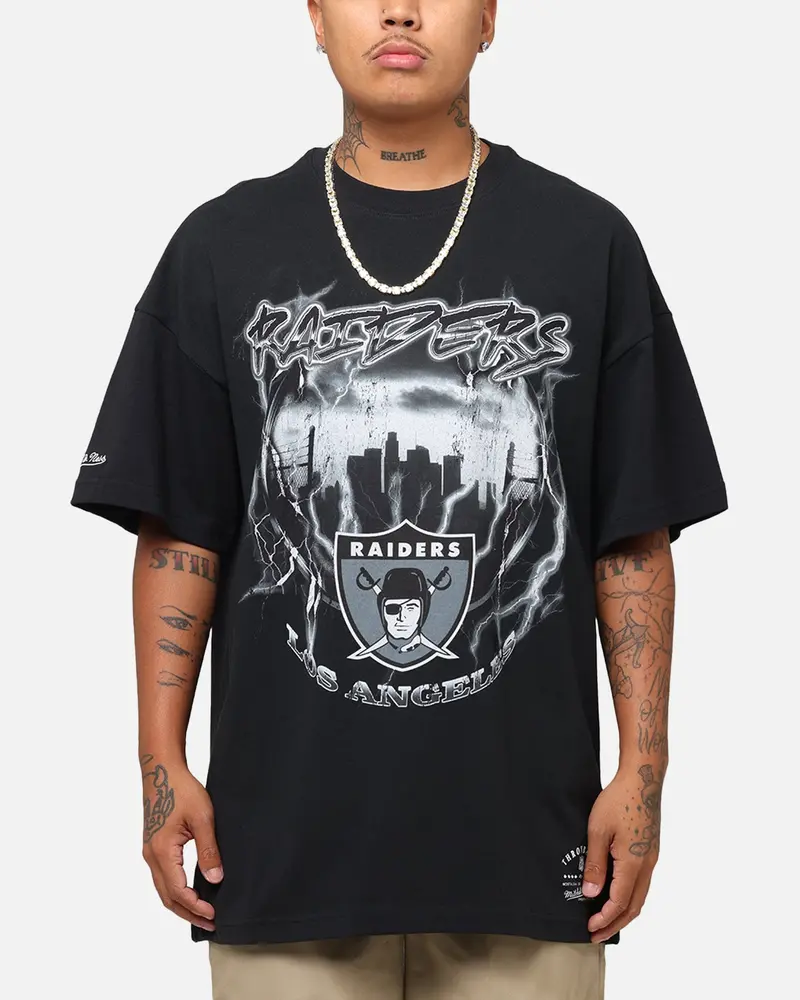 Mitchell & Ness Los Angeles Raiders Soaring T-Shirt Black 1
