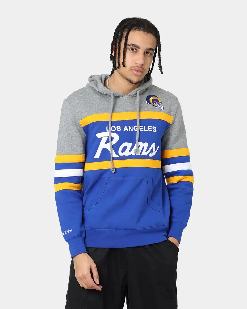 Mitchell & Ness Los Angeles Rams Head Coach Hoodie Royal/Yellow 1