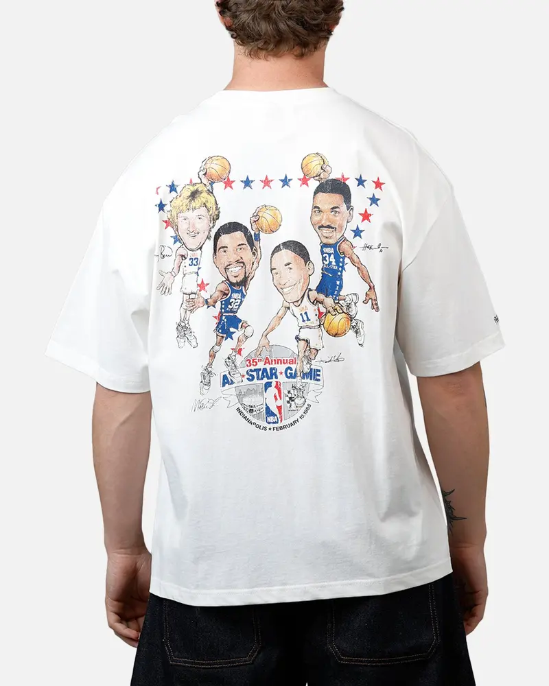 Mitchell & Ness Nba 1985 All-Star Game T-Shirt Vintage White 1