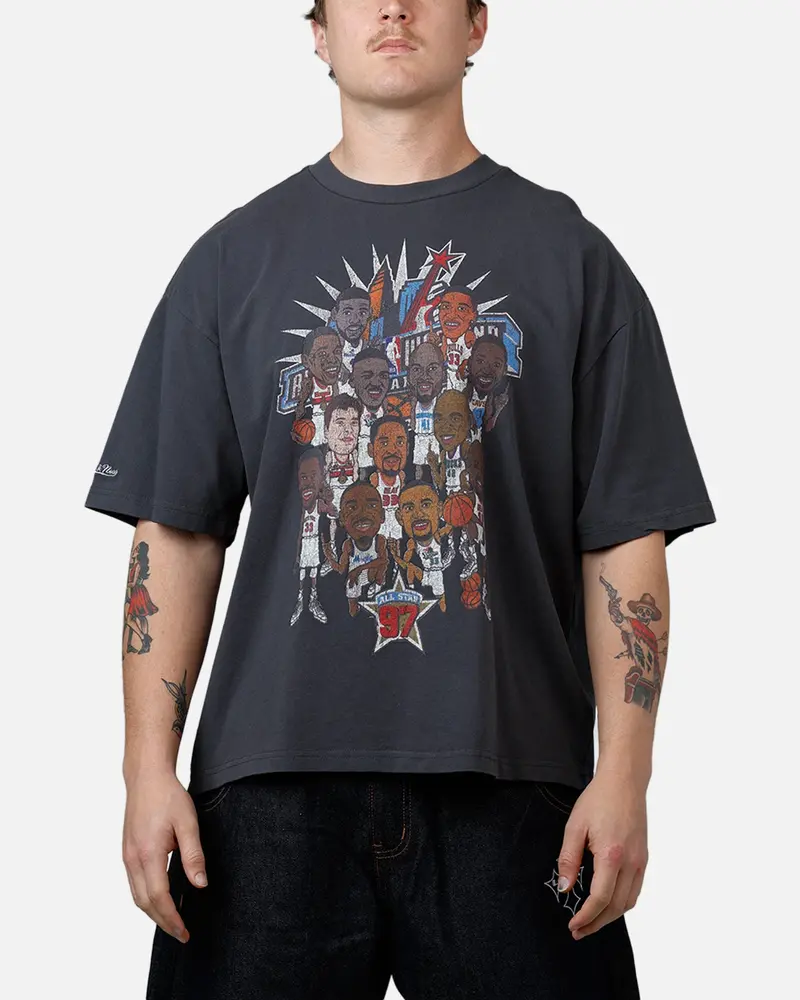 Mitchell & Ness Nba 1997 All-Star Game T-Shirt Washed Black 1