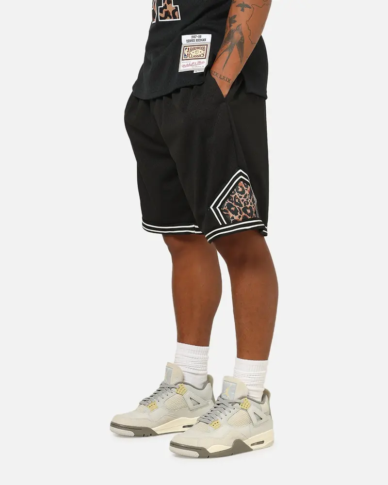 Mitchell & Ness Nba Leopard Diamond Shorts Black/Leopard 1