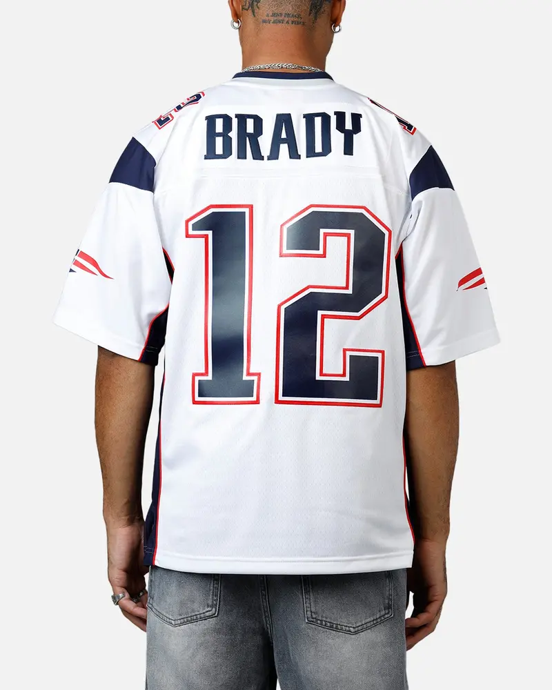 Mitchell & Ness New England Patriots Tom Brady #12 2000 Road Jersey White 1