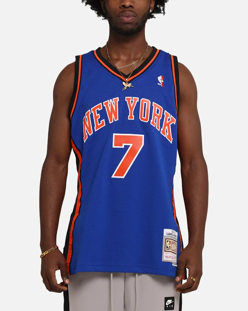 Mitchell & Ness New York Knicks Carmelo Anthony 2010 Dark Jersey Royal 1
