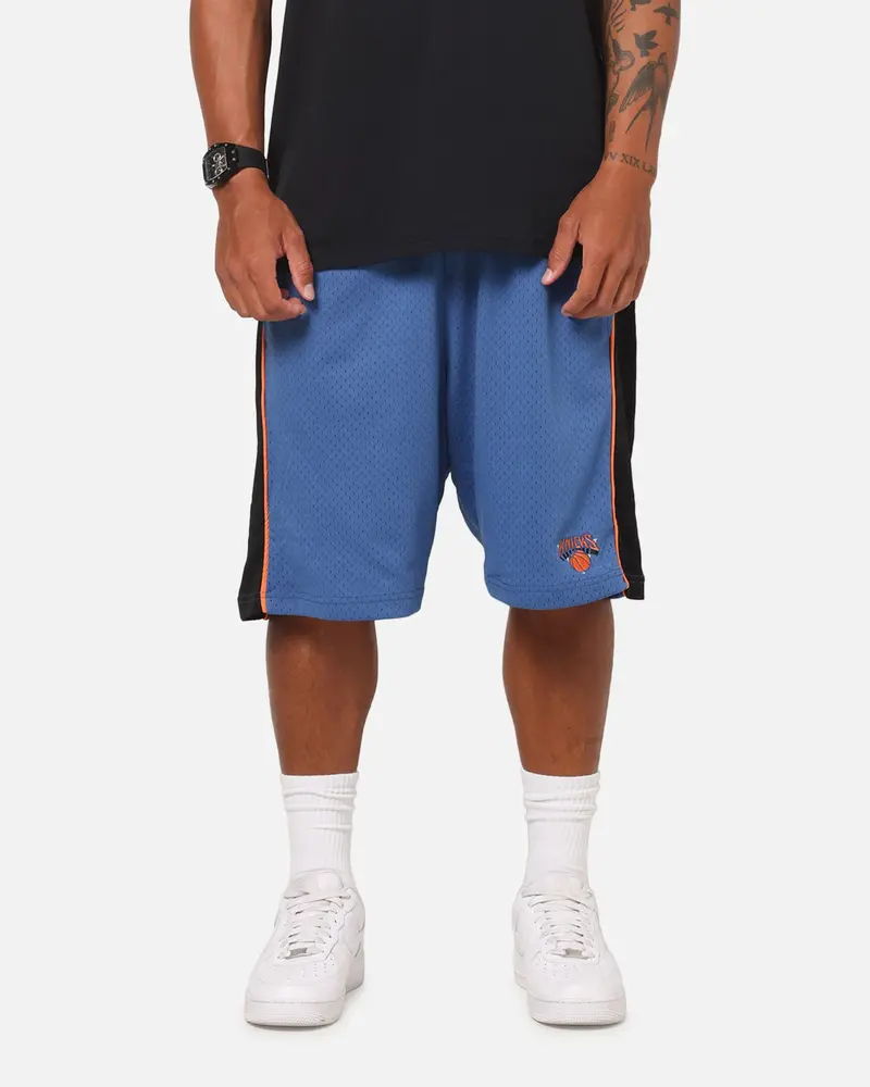 Mitchell & Ness New York Knicks Panel Shorts Blue Slate/Black 1