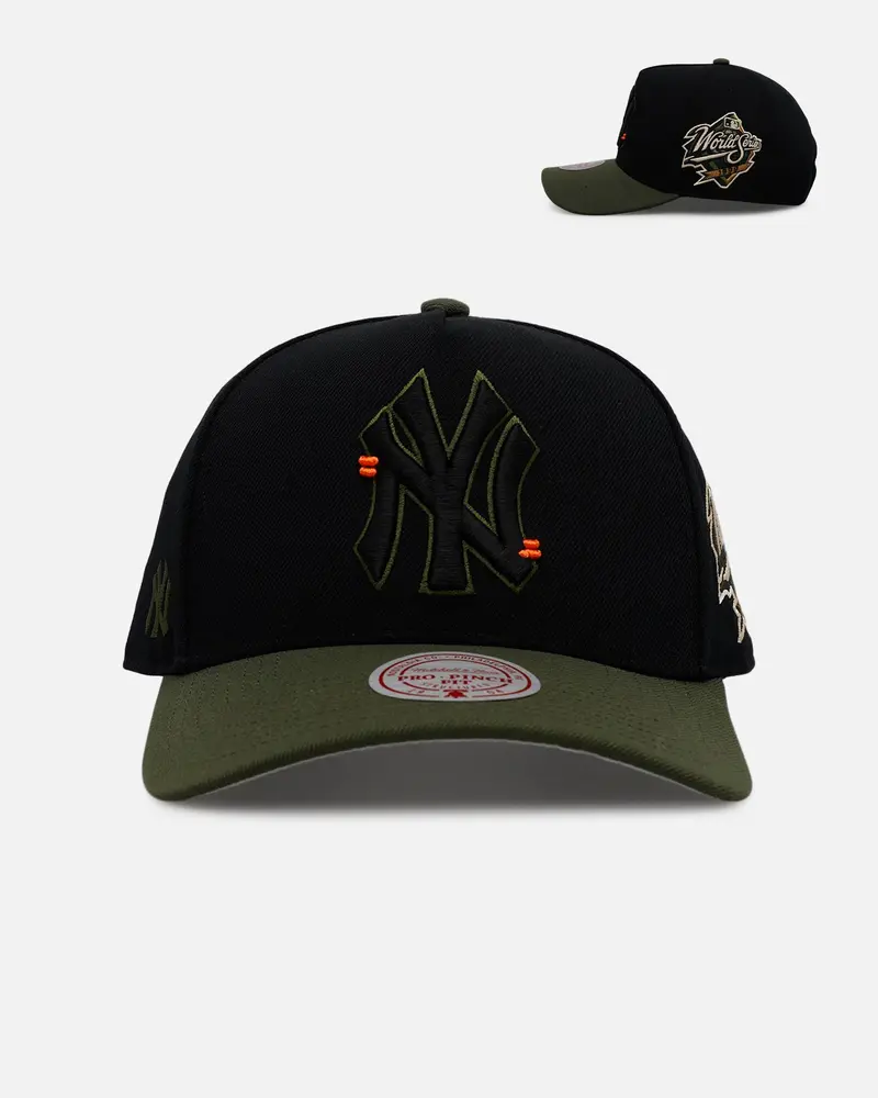 Mitchell & Ness New York Yankees 'Olive Cargos' Pro Pinch Snapback Olive/Black 1