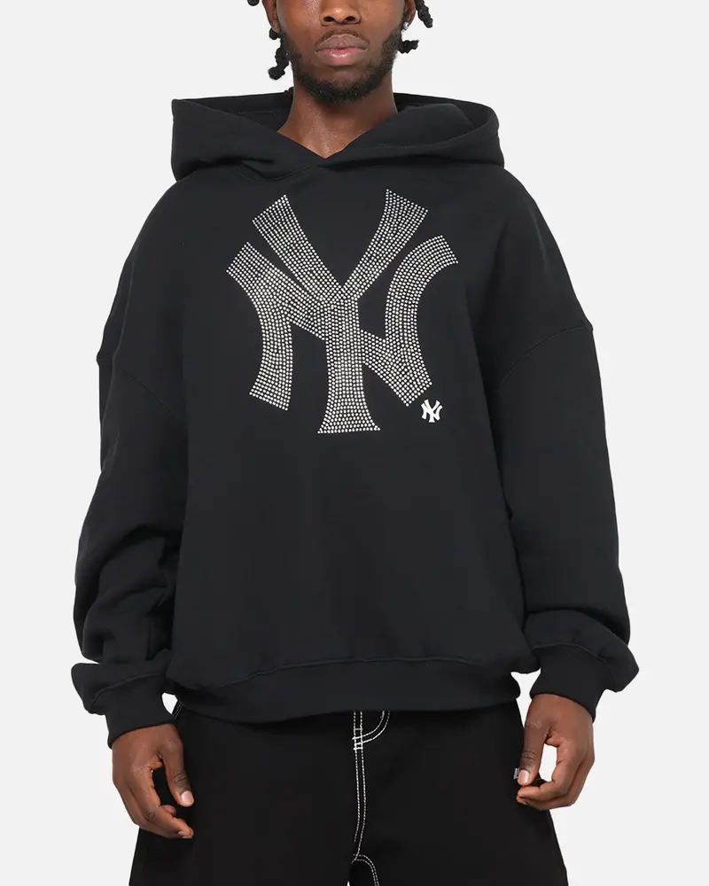 Mitchell & Ness New York Yankees Rhinestone Hoodie Faded Black 1