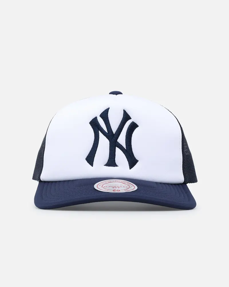 Mitchell & Ness New York Yankees Team Foam Trucker Snapback Blue/White 1