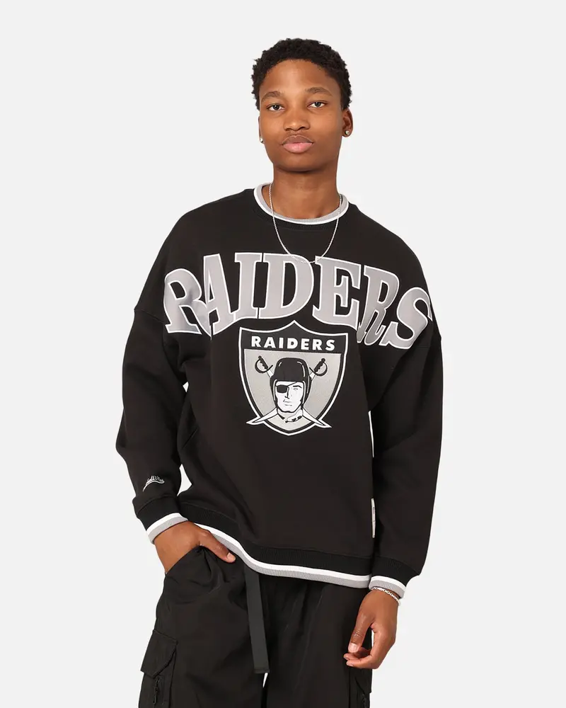 Mitchell & Ness Oakland Raiders Shooting Crewneck Black 1