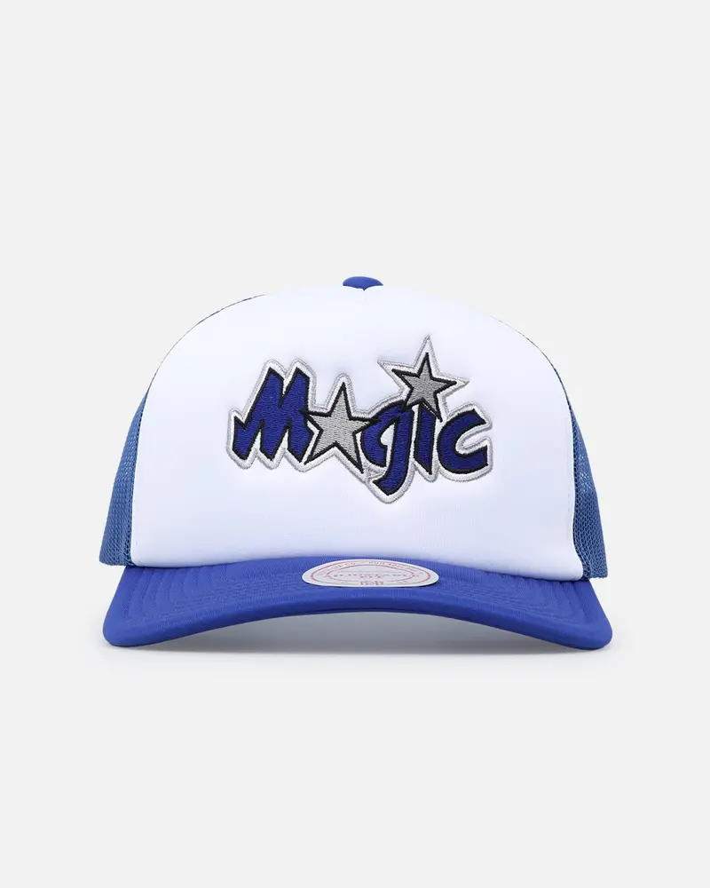 Mitchell & Ness Orlando Magic Logo Foam Trucker Snapback Blue/White 1