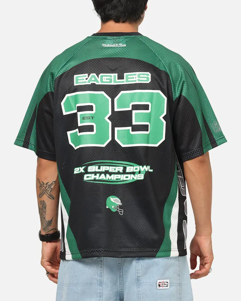 Mitchell & Ness Philadelphia Eagles Warehouse Rave Jersey Black/Green 1
