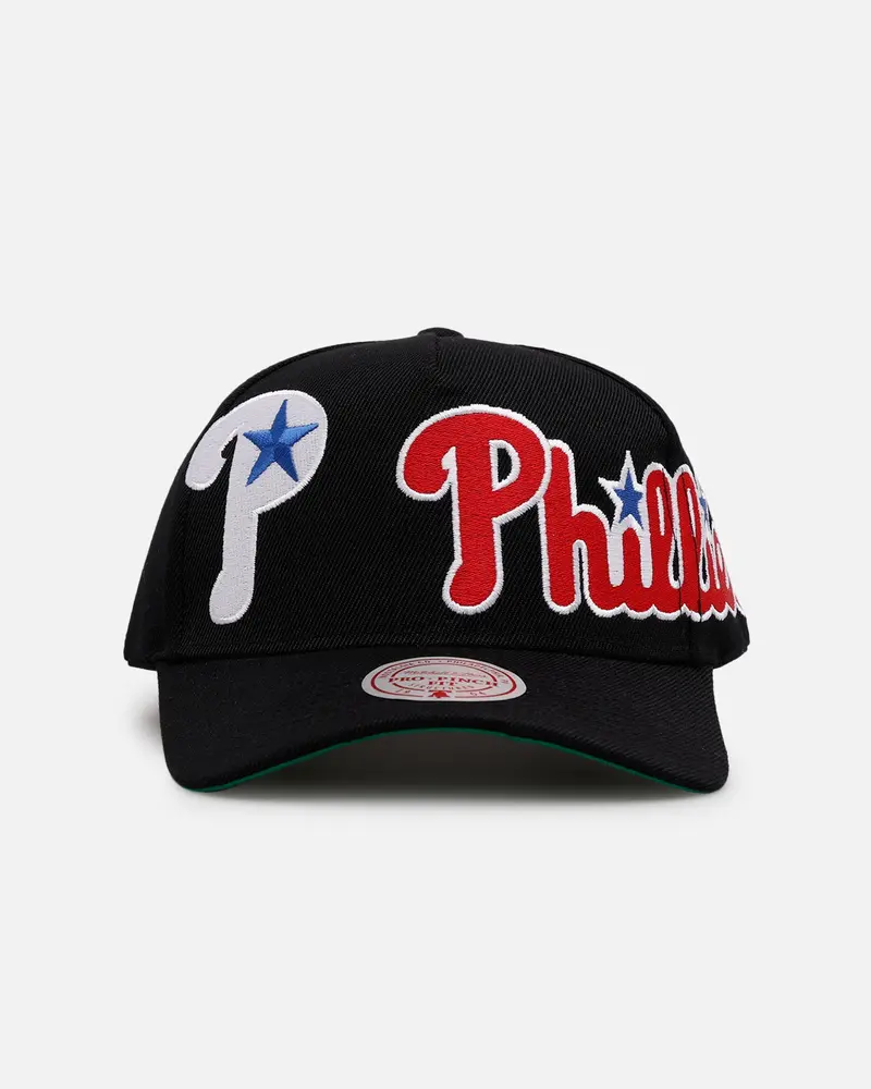 Mitchell & Ness Philadelphia Phillies 'Busted' Pro Pinch Snapback Black 1
