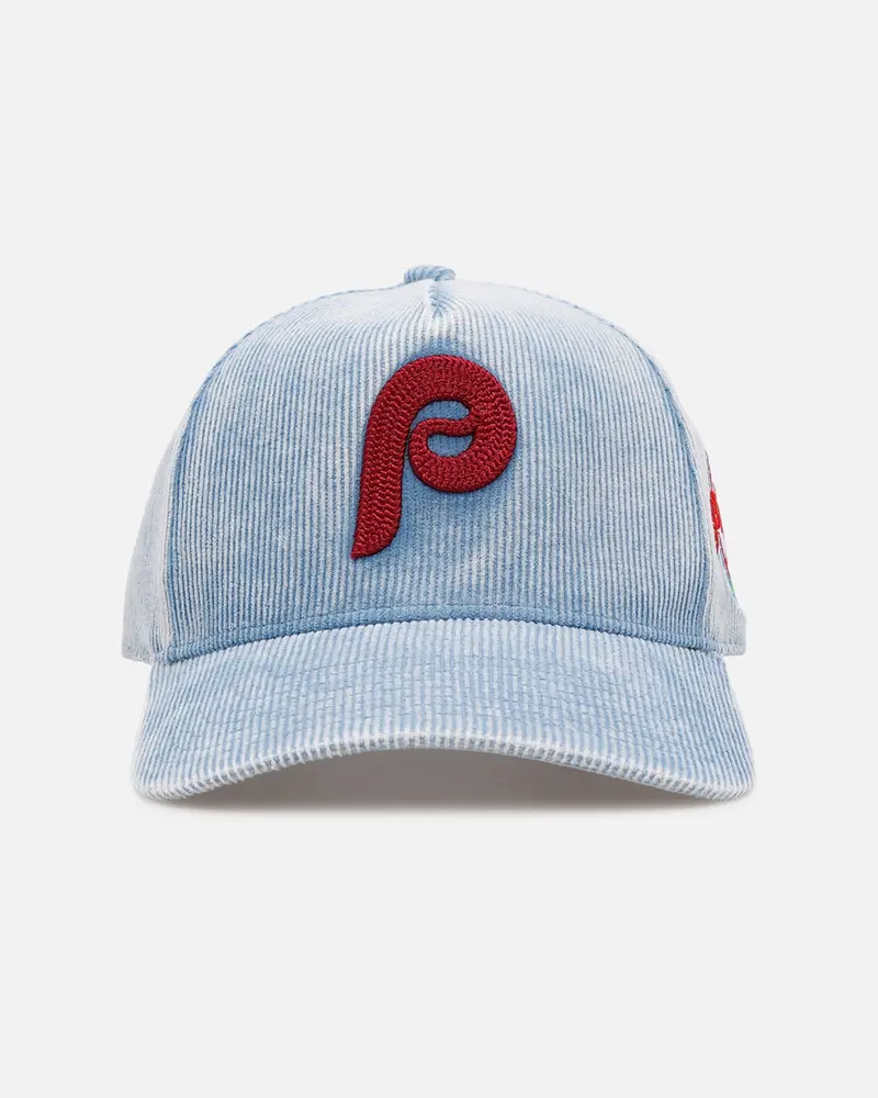 Mitchell & Ness Philadelphia Phillies 'Dusty Cord' Pro Pinch Snapback Light Blue 1