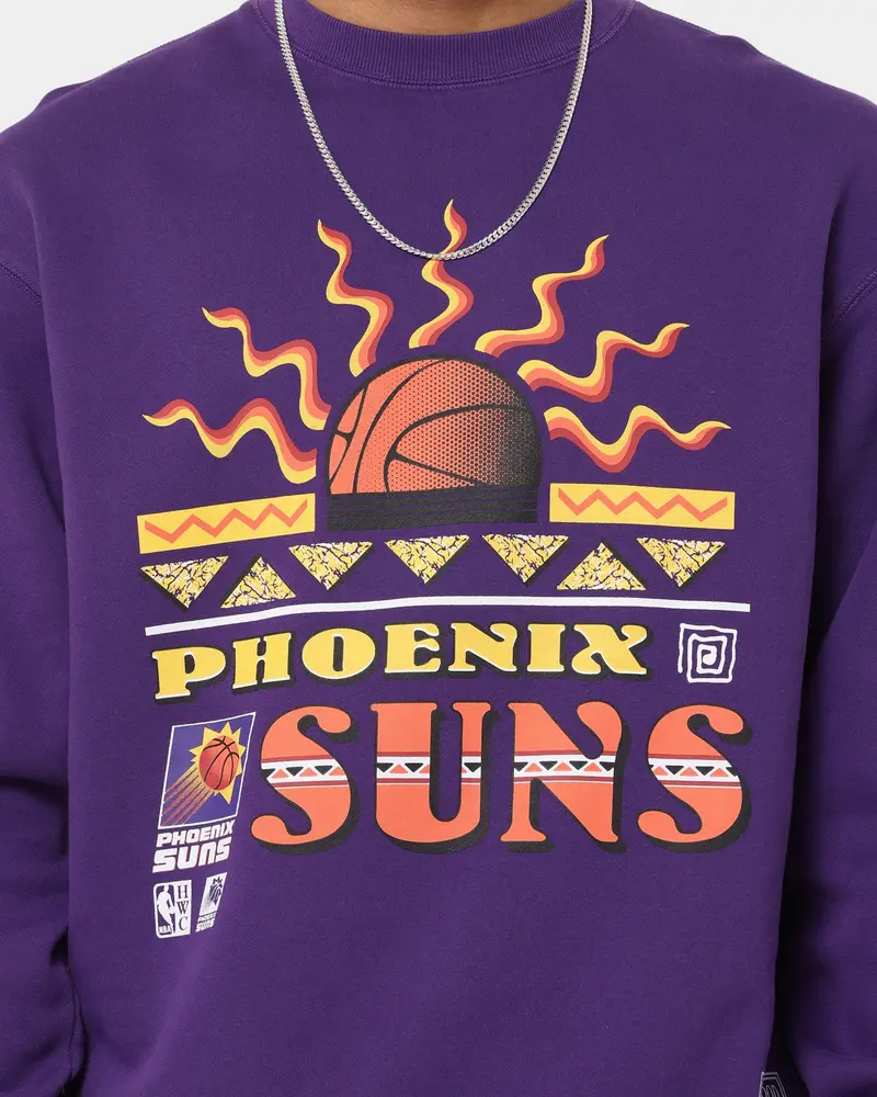 Mitchell & Ness Phoenix Suns Rays Crewneck Faded Purple 3