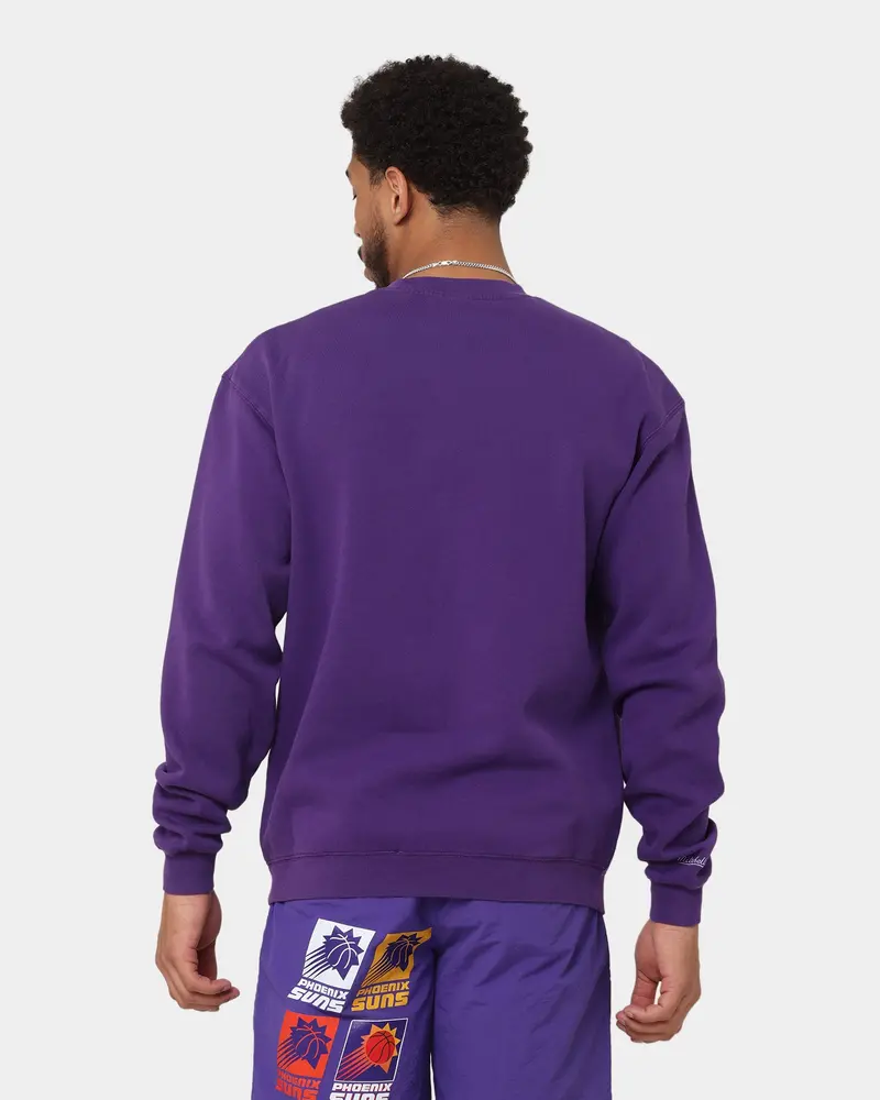 Mitchell & Ness Phoenix Suns Rays Crewneck Faded Purple 4
