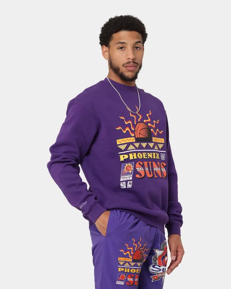 Mitchell & Ness Phoenix Suns Rays Crewneck Faded Purple 5
