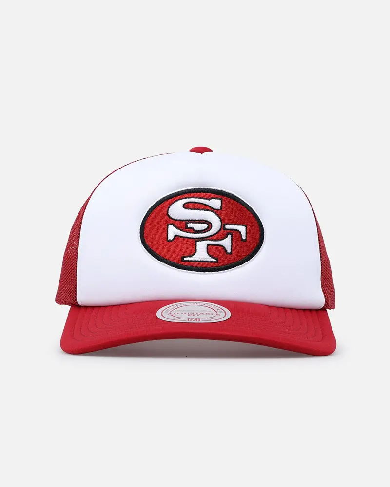 Mitchell & Ness San Francisco 49Ers Logo Foam Trucker Snapback Red/White 1