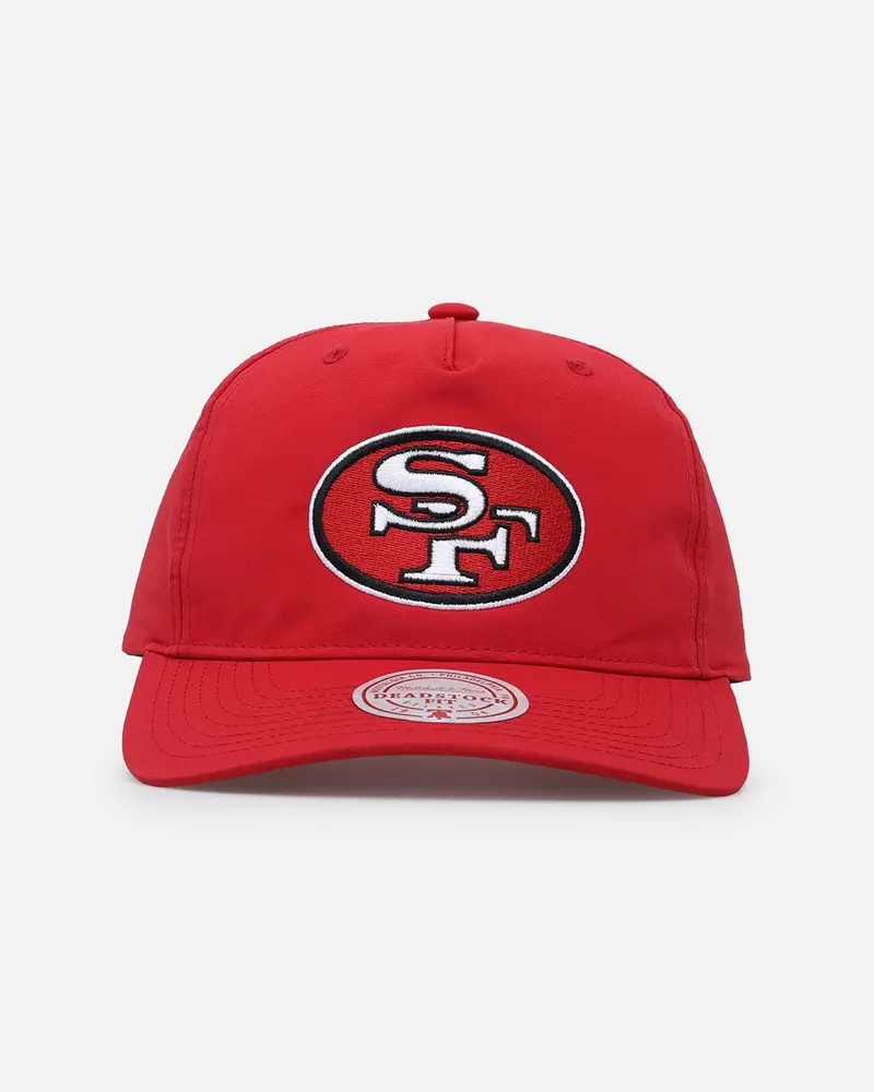 Mitchell & Ness San Francisco 49Ers Retro Matte Nylon Origins Snapback Red 1