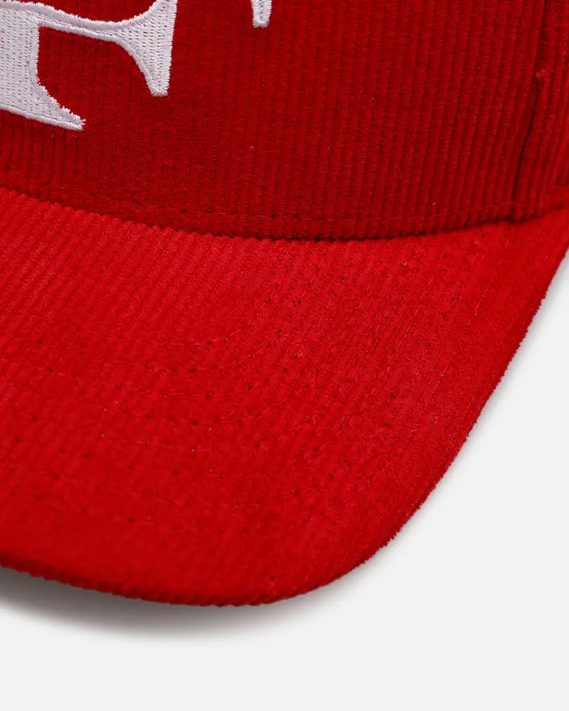 Mitchell & Ness San Francisco 49Ers 'Vintage Cord' Pro Pinch Corduroy Snapback Red 2