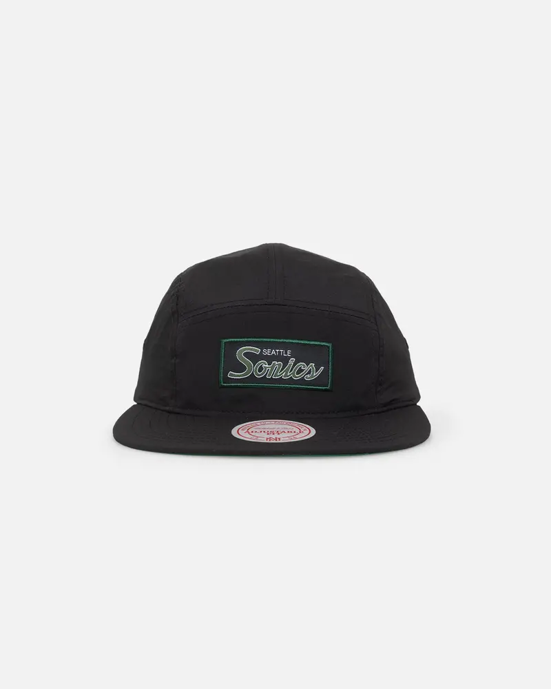 Mitchell & Ness Seattle Sonics Team Logo Camper Strapback Black 1