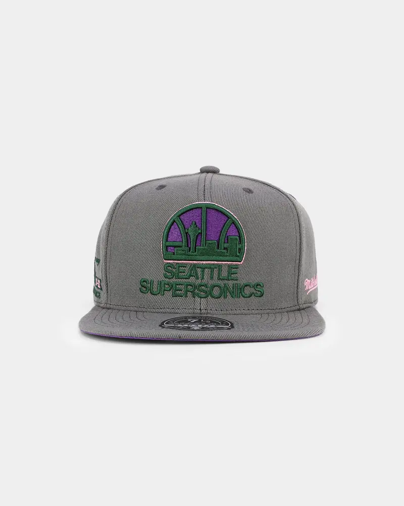 Mitchell & Ness Seattle Supersonics 'From Dusk' Fitted Grey 1