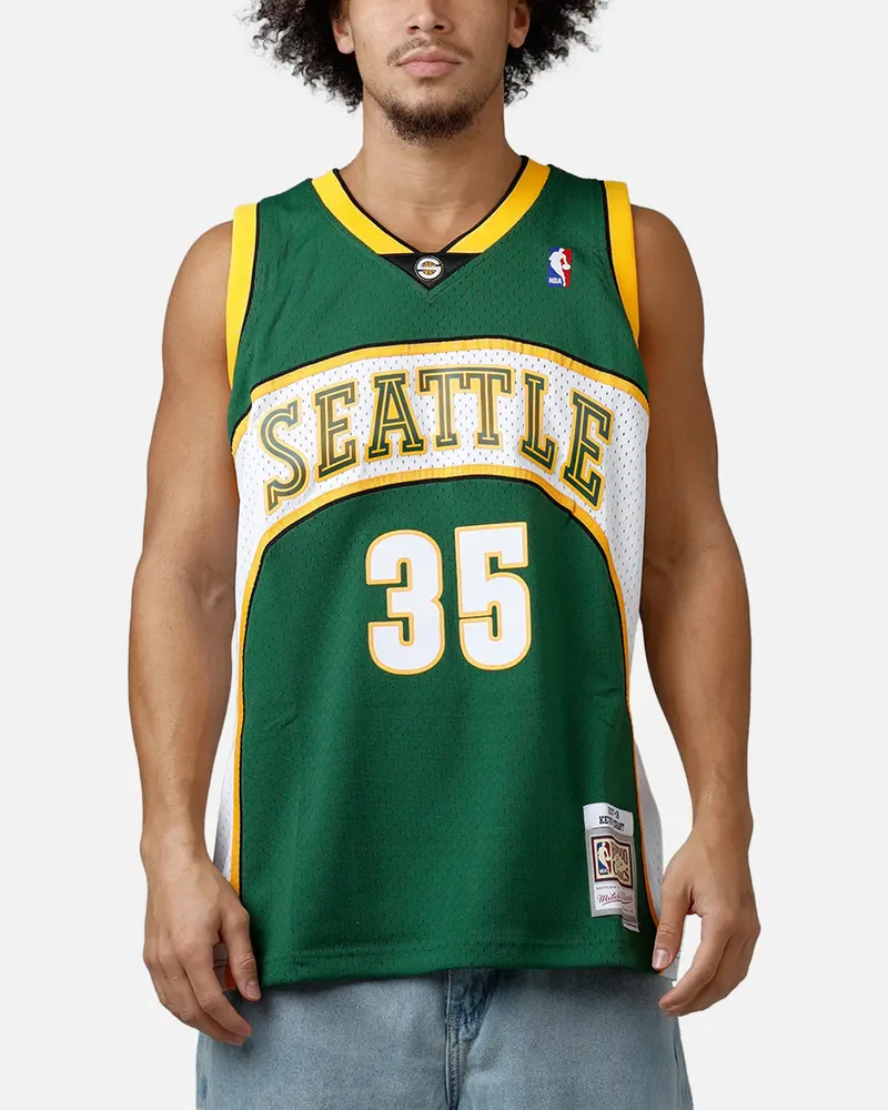 Mitchell & Ness Seattle Supersonics Kevin Durant 2007 Road Swingman Jersey Green 1