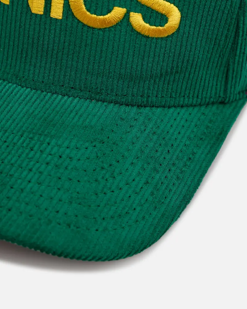 Mitchell & Ness Seattle Supersonics 'Vintage Cord' Pro Pinch Corduroy Snapback Green 2