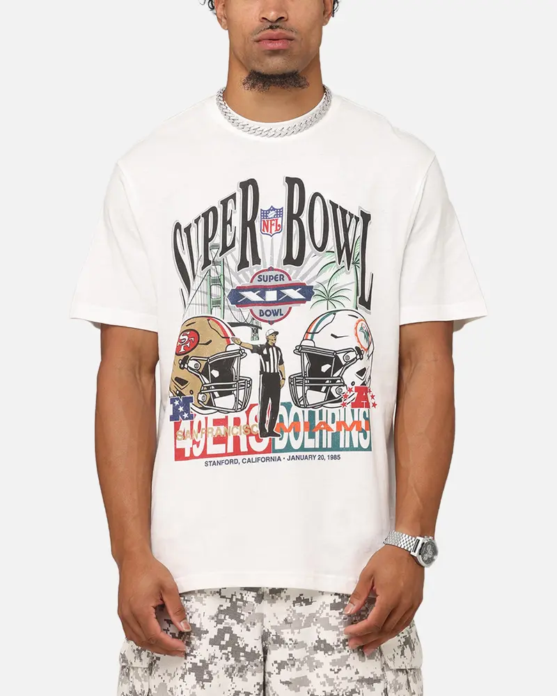 Mitchell & Ness Super Bowl Xix Match Up T-Shirt Vintage White 1