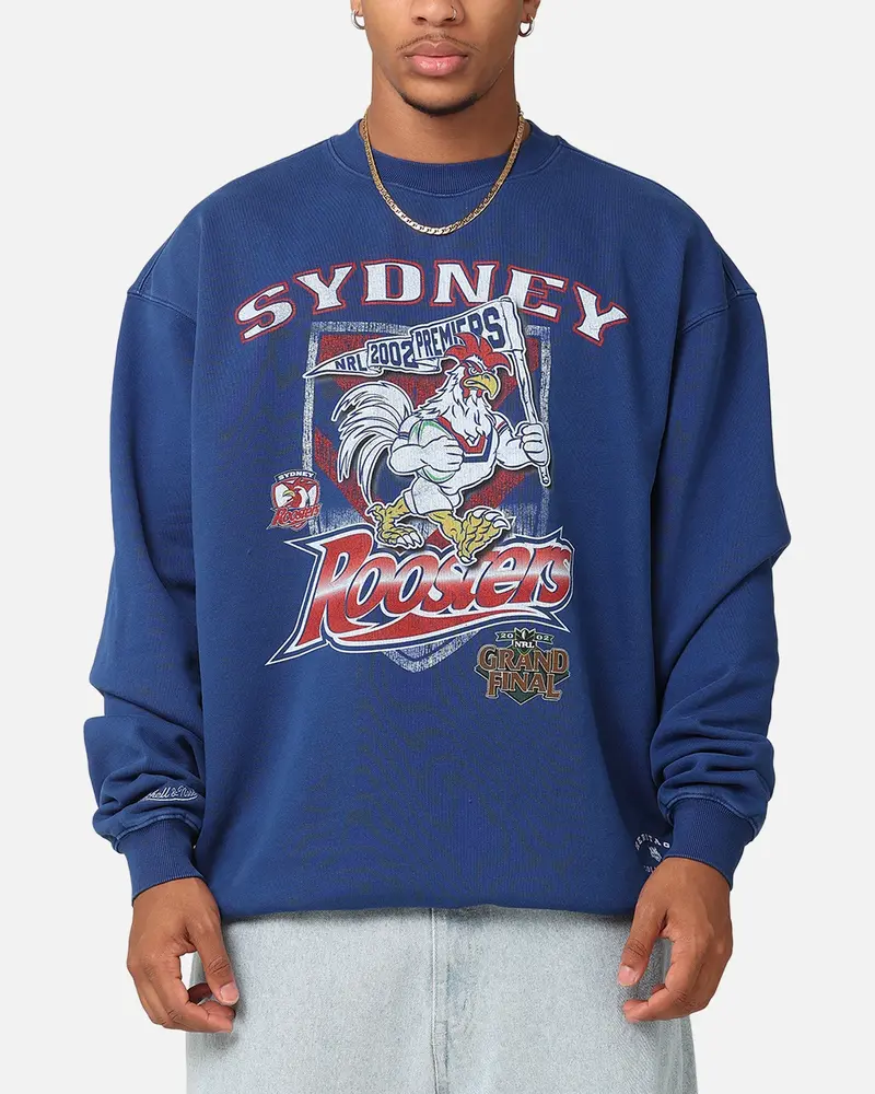 Mitchell & Ness Sydney Roosters 2002 Nrl Premiers Crewneck Navy 1