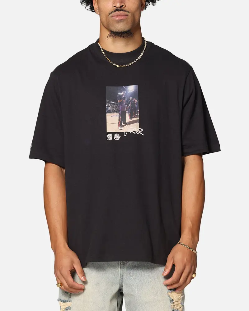 Mitchell & Ness Toronto Raptors Vince Carter Pre & Post Game T-Shirt Faded Black 1