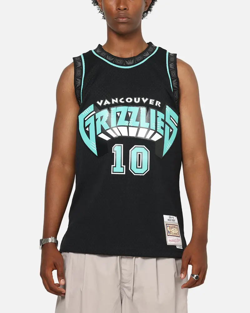 Mitchell & Ness Vancouver Grizzlies Mike Bibby 'Cool Blue' Swing Jersey Black/Blue 1