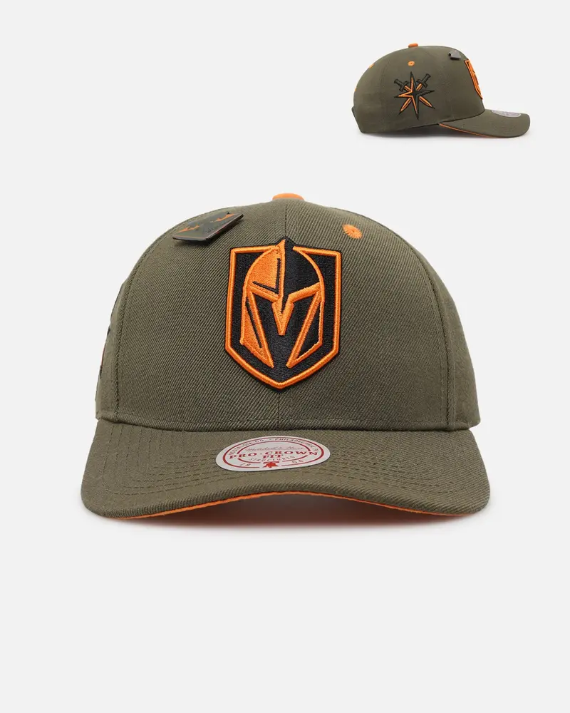Mitchell & Ness Vegas Golden Knights 'Harmony Of Hues' Pro Crown Snapback Olive/Orange 1