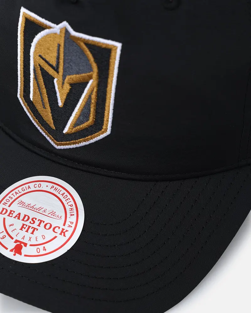 Mitchell & Ness Vegas Golden Knights Retro Matte Nylon Origins Snapback Black 2