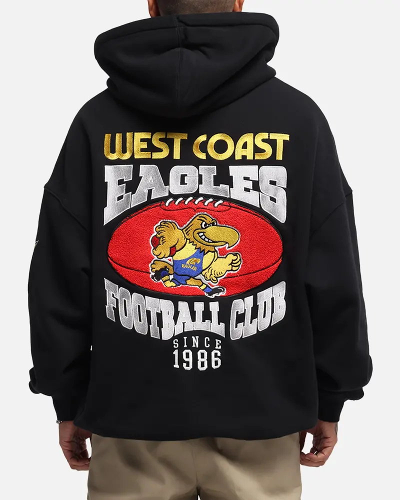 Mitchell & Ness West Coast Eagles Team Hoodie Solid Black 1