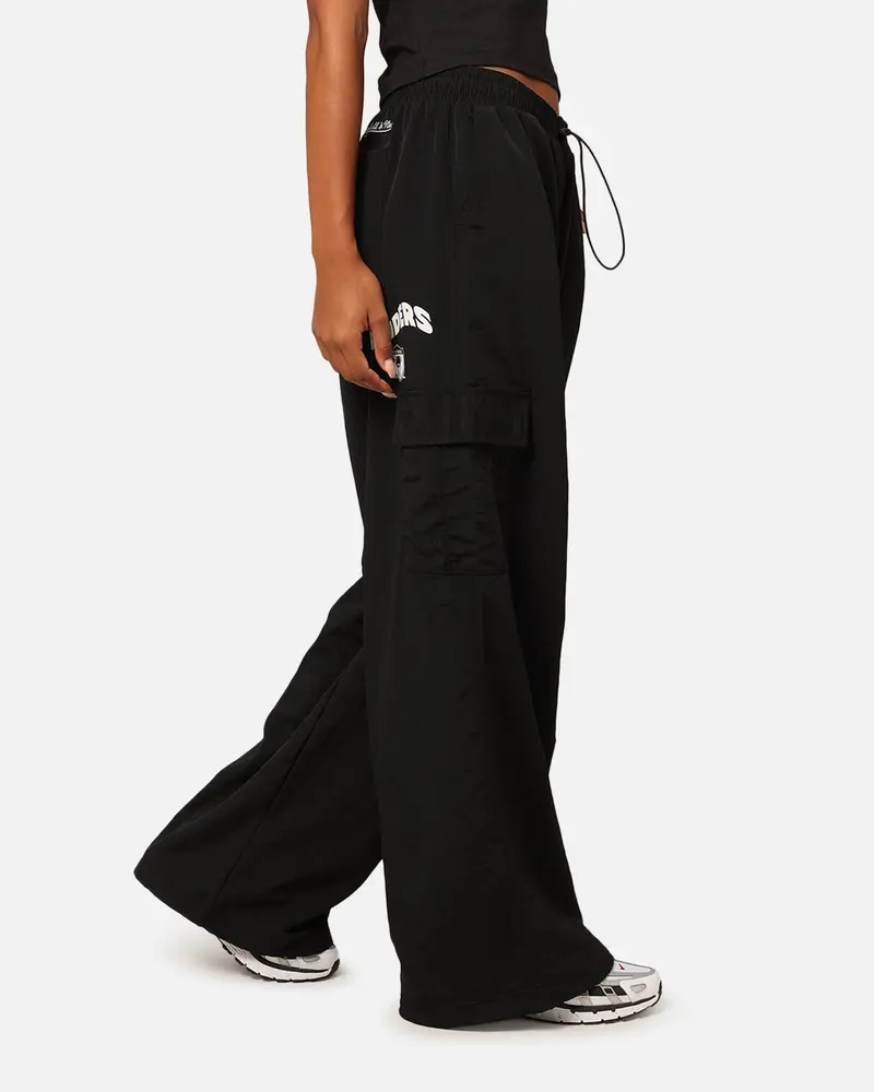 Mitchell & Ness Women's Oakland Raiders Wavey Text Cargo Pants Black 1