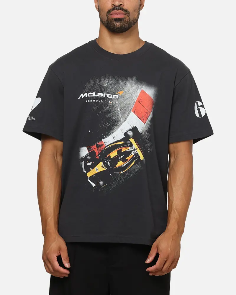 Mitchell & Ness X Mclaren F1 Team Birdseye Apex T-Shirt Washed Black 1