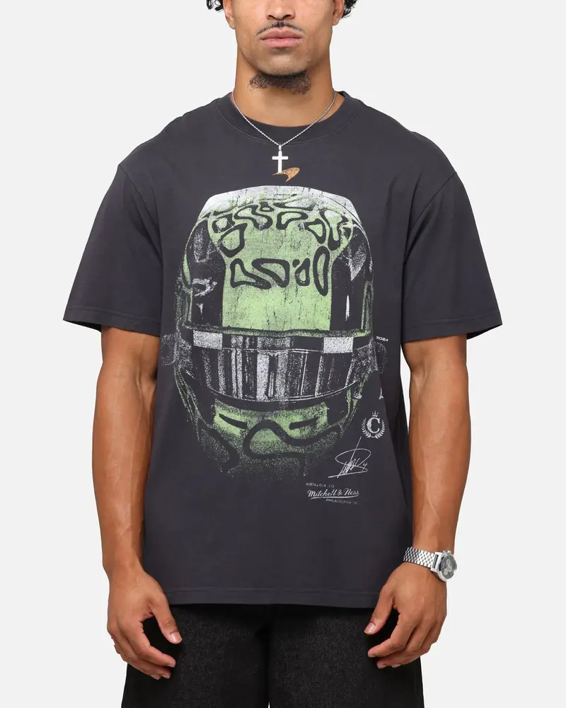 Mitchell & Ness X Mclaren Lando Norris Helmet T-Shirt Faded Black 1