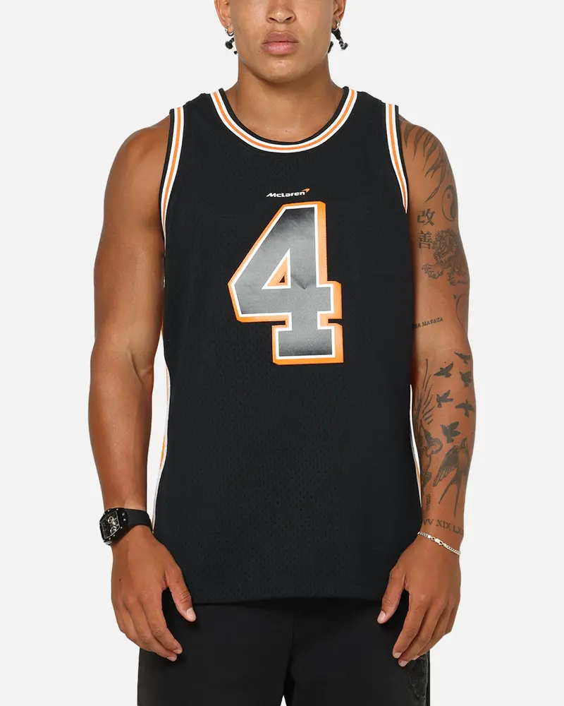 Mitchell & Ness X Mclaren Lando Norris Swing Jersey Black/Papaya 1