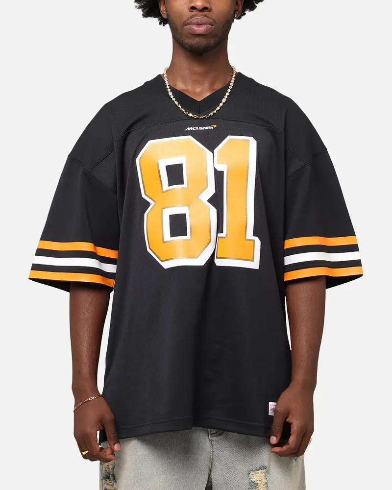 Mitchell & Ness X Mclaren Oscar Piastri Mesh Jersey Black 1
