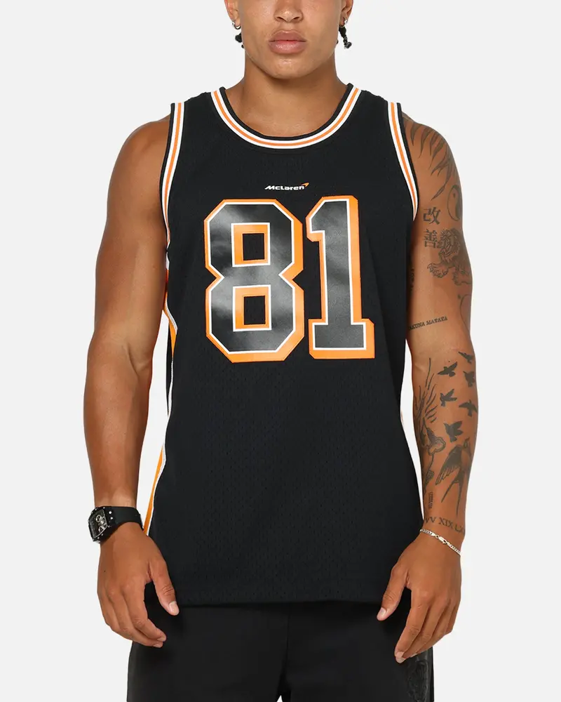 Mitchell & Ness X Mclaren Oscar Piastri Swing Jersey Black/Papaya 1