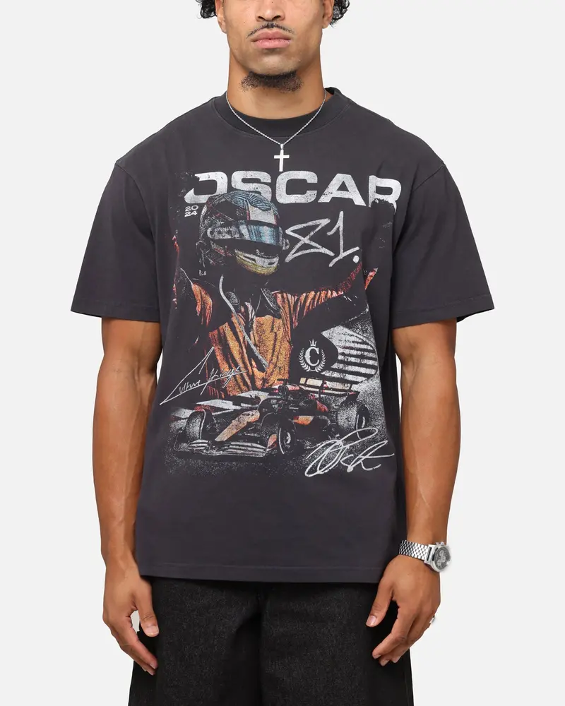 Mitchell & Ness X Mclaren Oscar Piastri Victory T-Shirt Faded Black 1