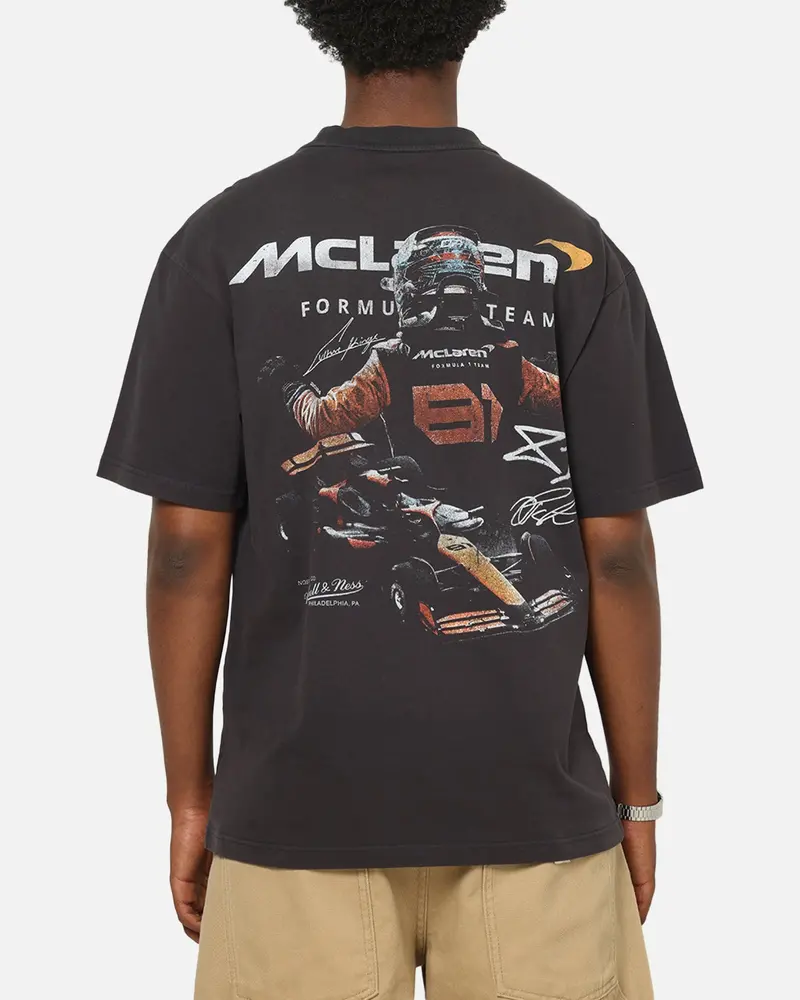 Mitchell & Ness X Mclaren Oscar Piastri Victory T-Shirt Faded Black 2
