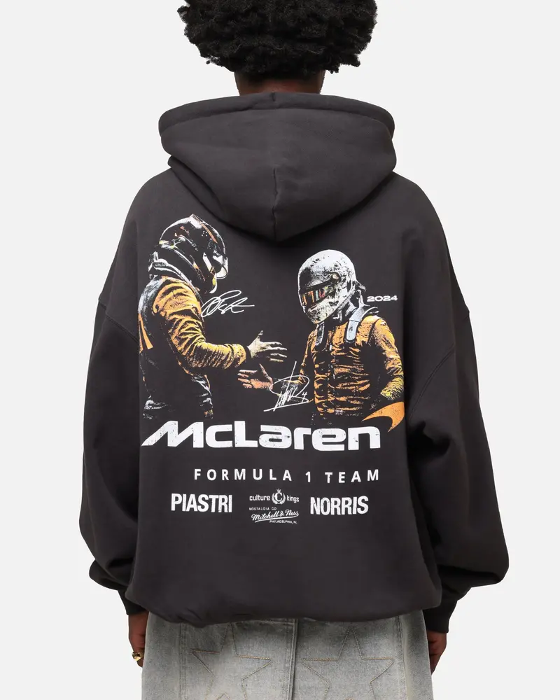 Mitchell & Ness X Mclaren Teammates Hoodie Faded Black 1