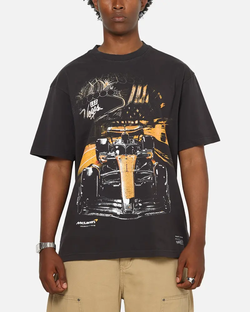 Mitchell & Ness X Mclaren Vegas 2025 T-Shirt Washed Black 1