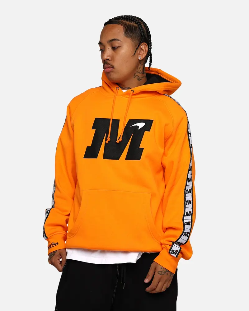Mitchell & Ness X Mclaren X Culture Kings Las Vegas Collection Big Logo Fleece Hoodie Orange 1