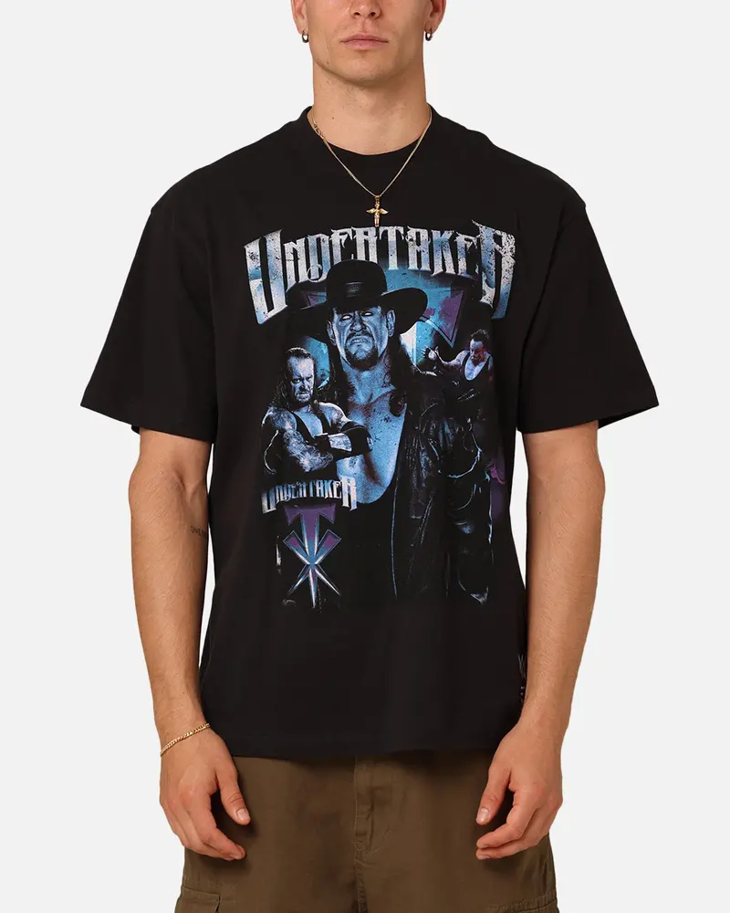 Mitchell & Ness X Wwe The Undertaker T-Shirt Overdyed Black 1