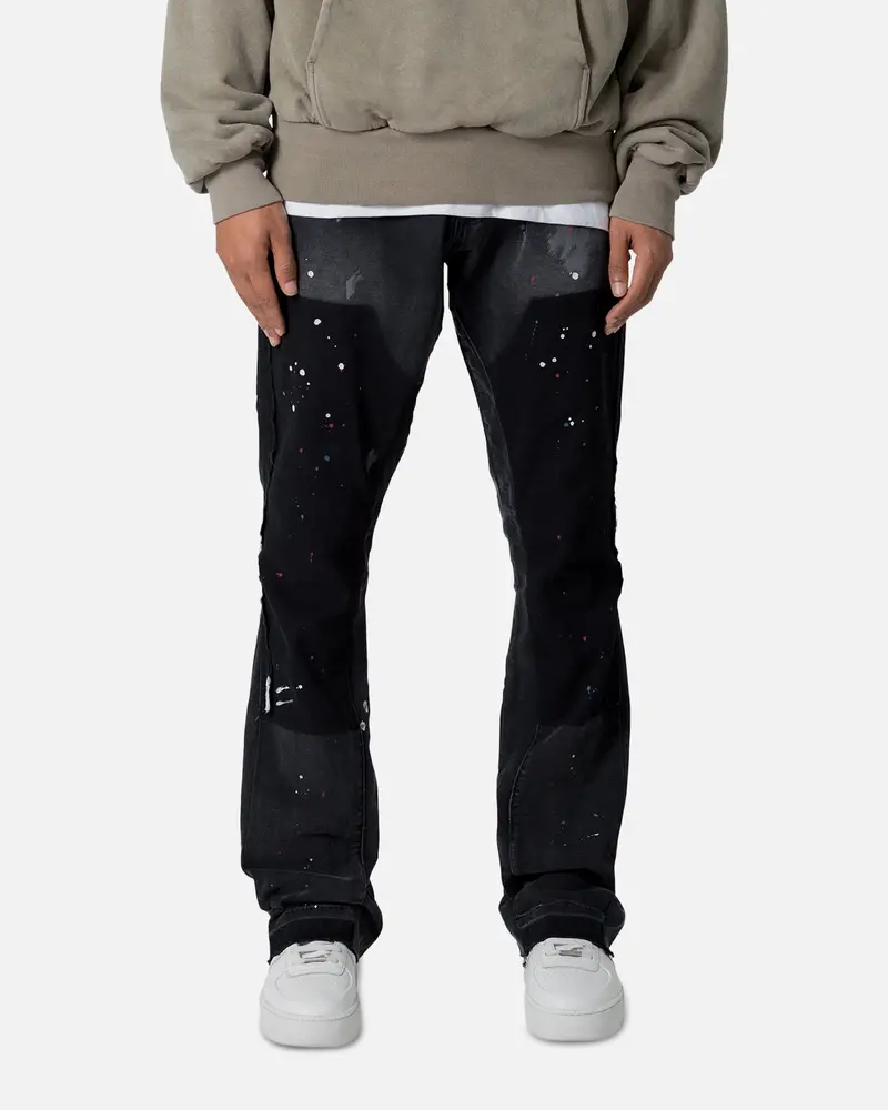 Mnml B243 Flare Denim Jeans Black 1