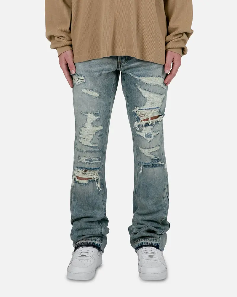 Mnml B469 Flare Denim Jeans Blue 1