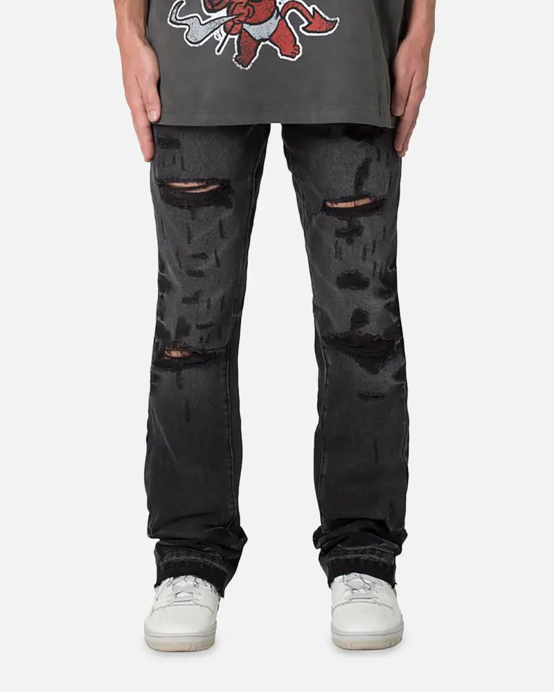 Mnml B568 Flare Denim Jeans Vintage Black 1