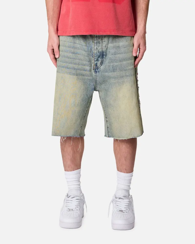 Mnml Baggy Mojave Denim Shorts Blue 1